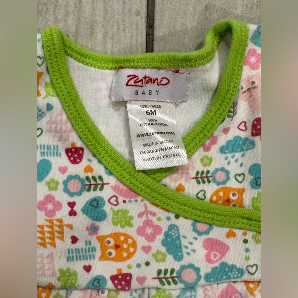 Zutano baby dress with cute design